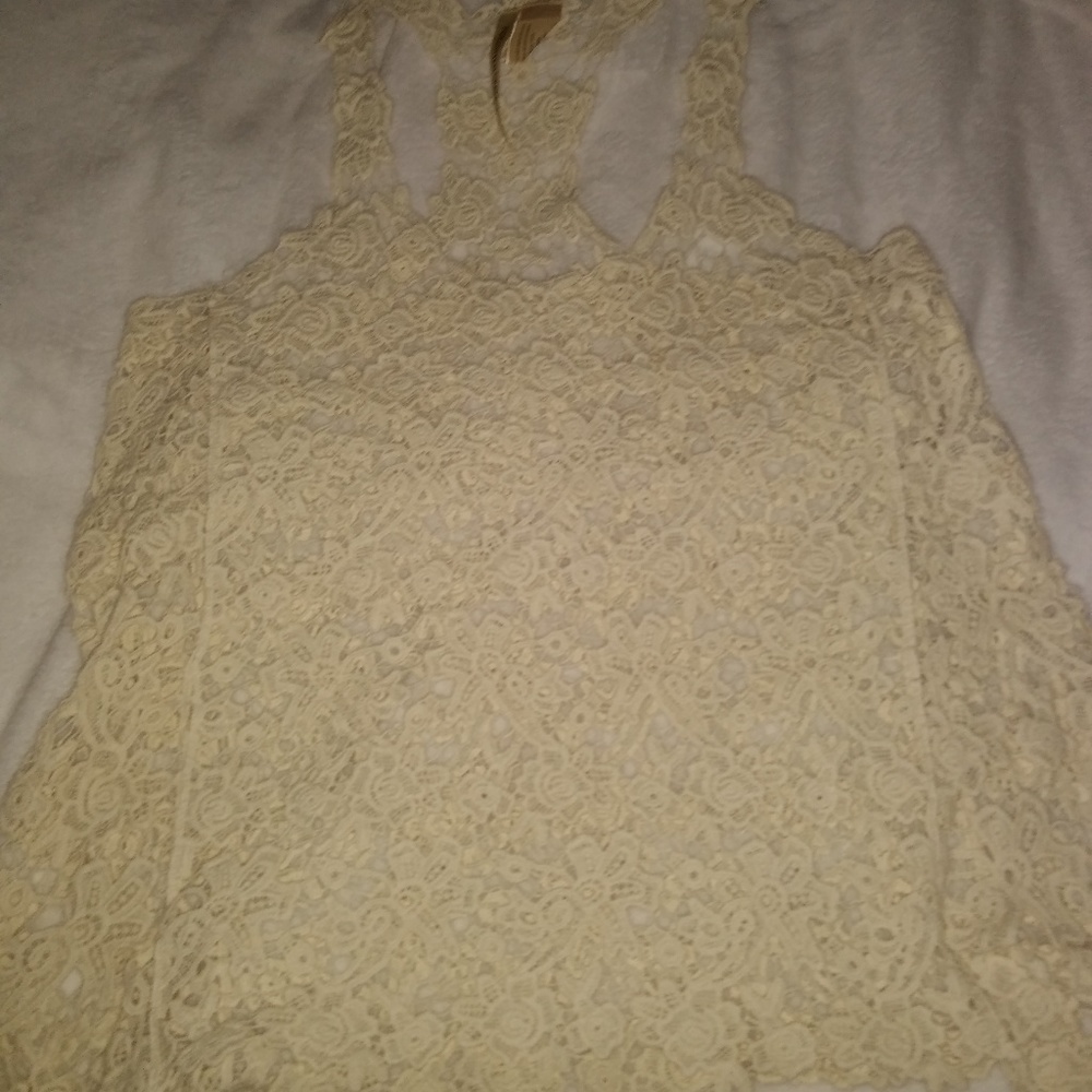Forgotten Grace Lace Large Tank Top
